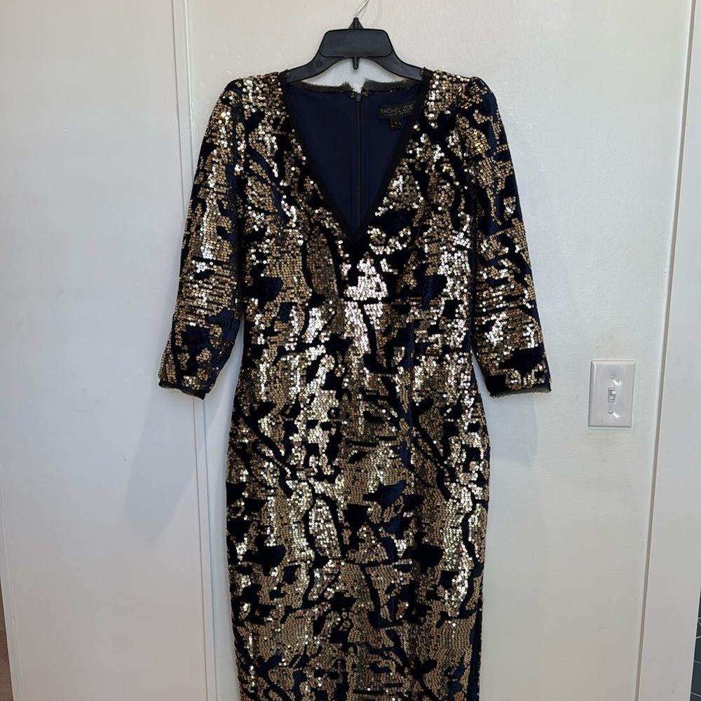 Rachel Zoe Sequin-Embellished Midi Dress